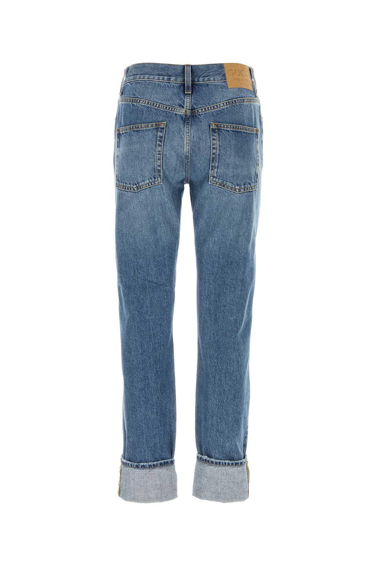 GUCCI Denim Jeans In Blue Product Image