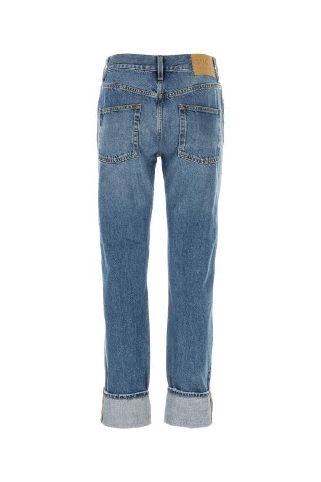 Woman Denim Jeans In Blue Product Image