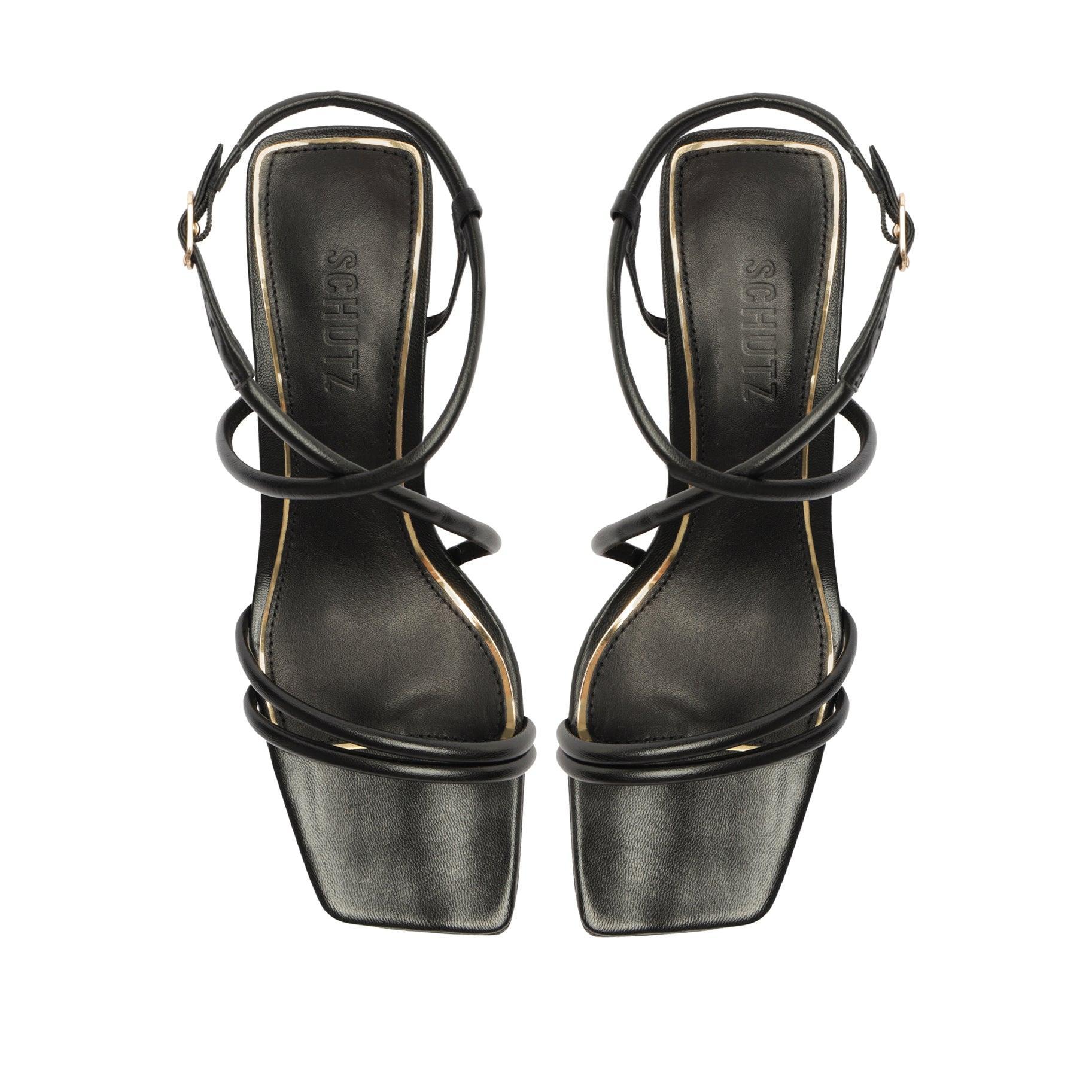 Aimee Block Leather Sandal Female Product Image