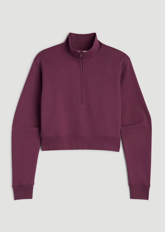 Wearever 2.0 Half-Zip Cropped Sweatshirt for Tall Women in Purple Gumdrop Product Image