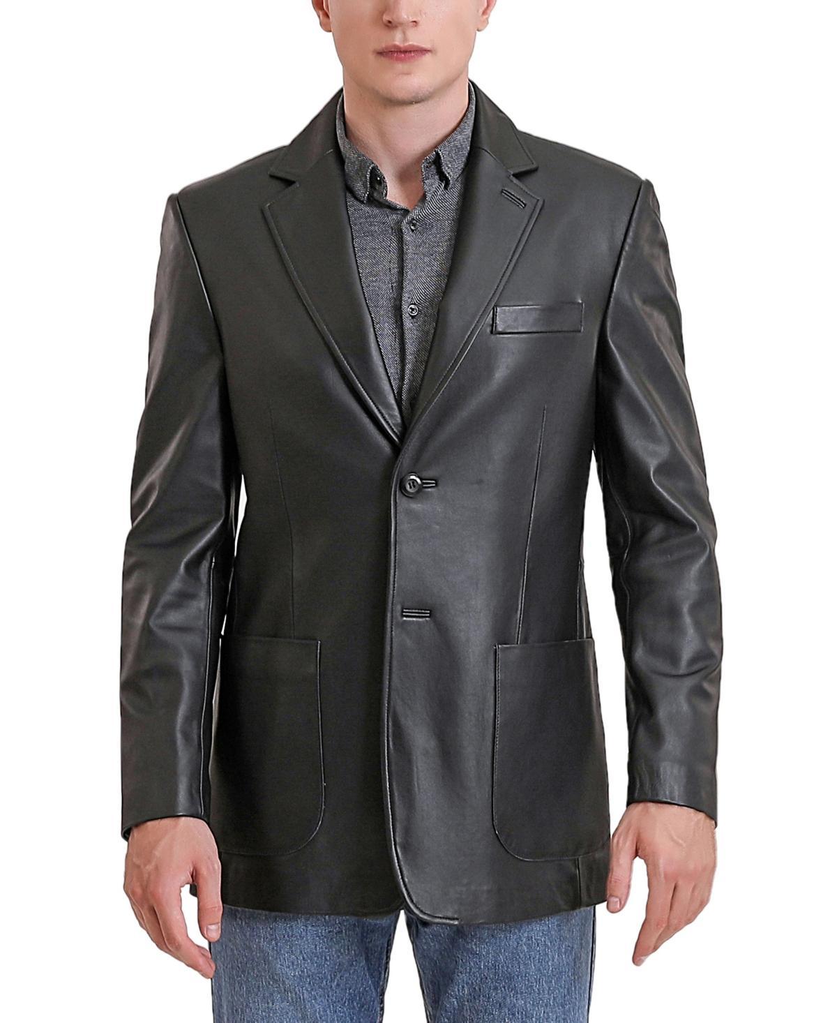 Bgsd Men Kai Two-Button Leather Blazer Product Image