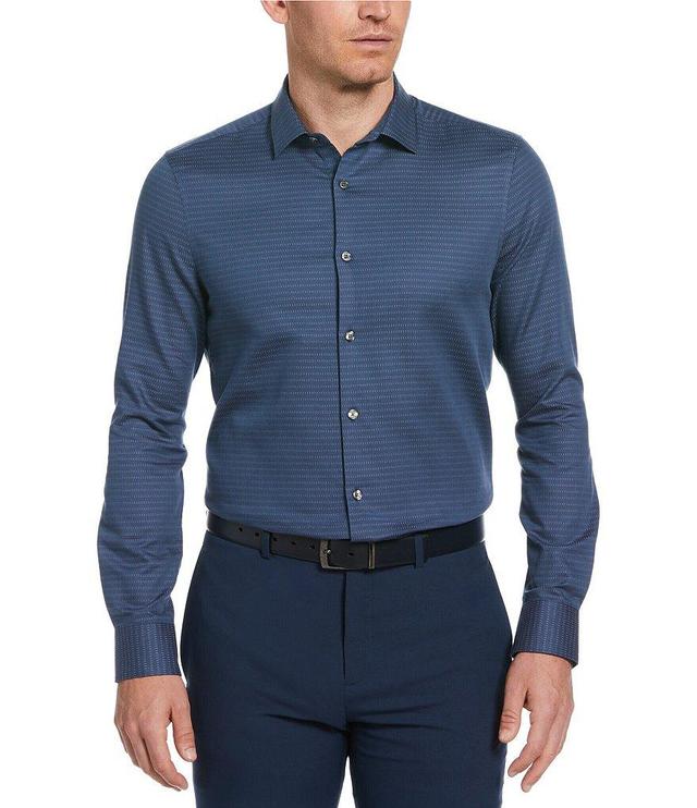 Perry Ellis Dash Dobby Long Sleeve Woven Shirt Product Image