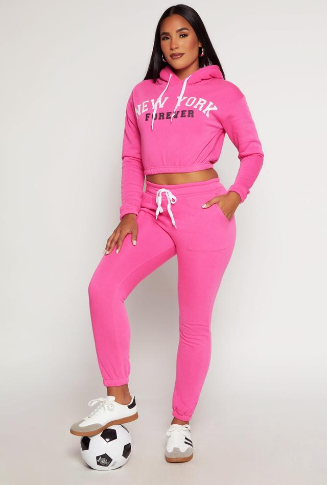 Womens Fleece Lined Drawstring Sweatpants Product Image