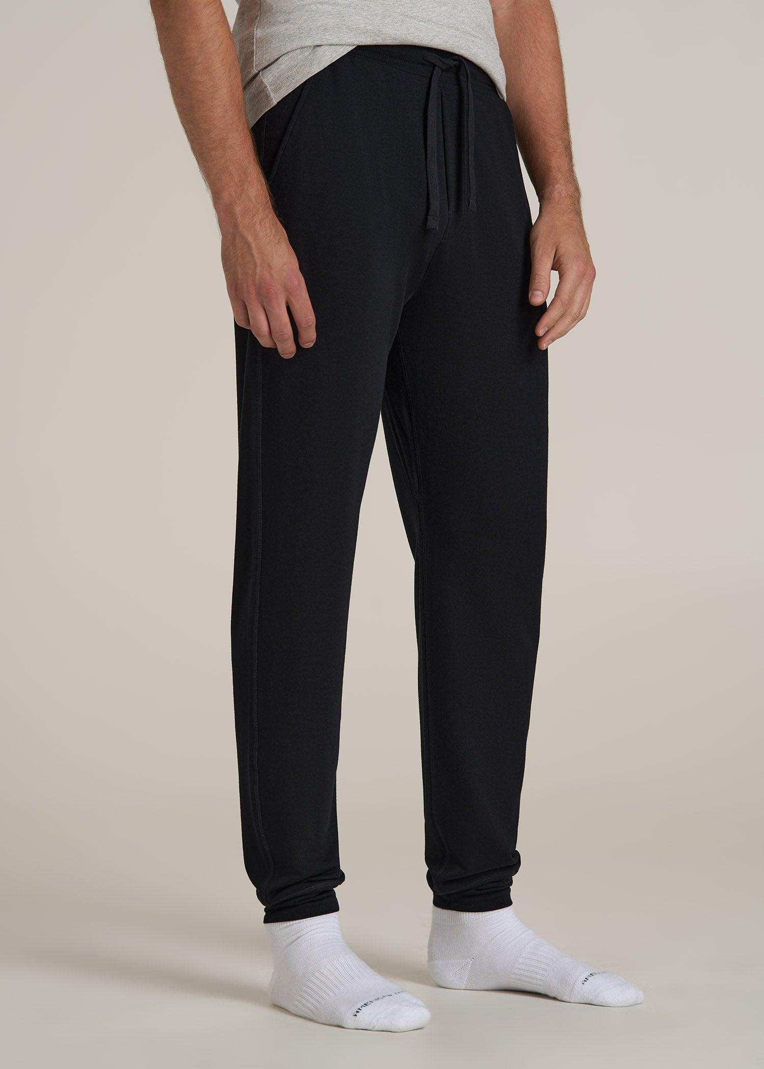 Sleep Jogger for Tall Men in Black Male Product Image