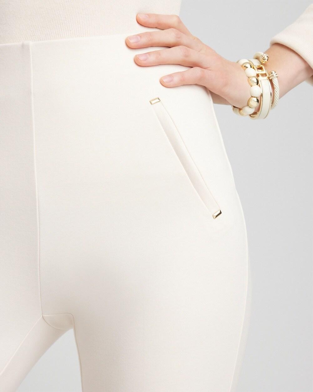 Juliet Ponte Trim Detail Ankle Pants Product Image