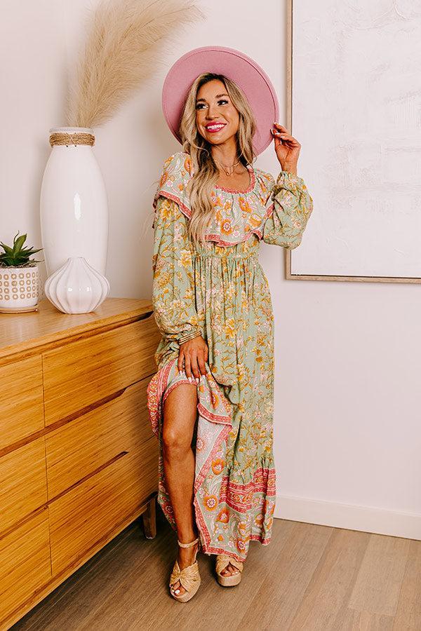 Blooming Meadow Floral Maxi in Pear Product Image