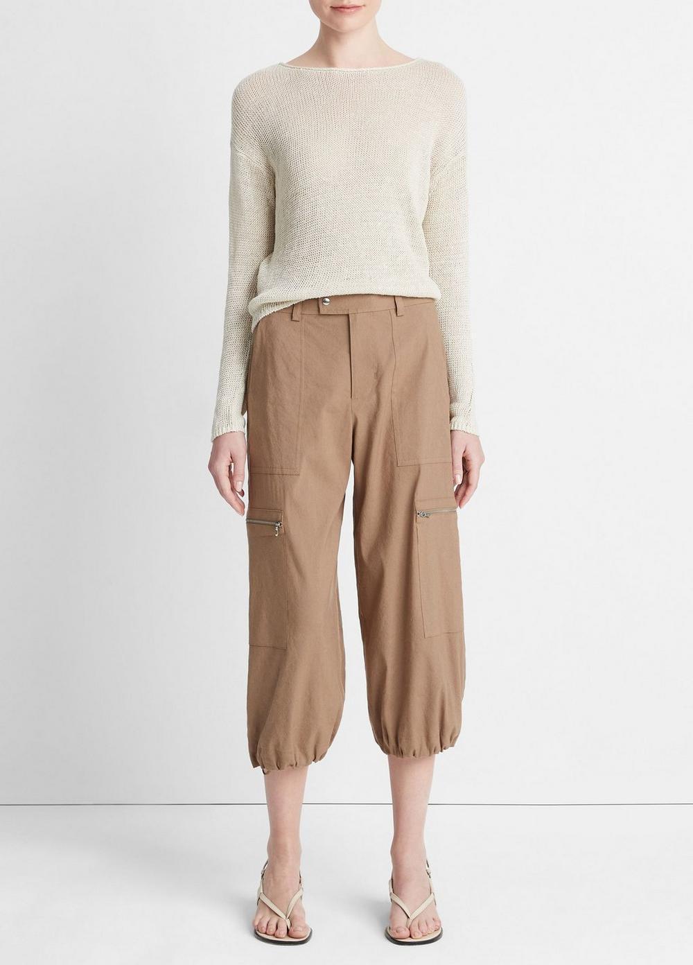 Low-Rise Cropped Parachute Pant Product Image