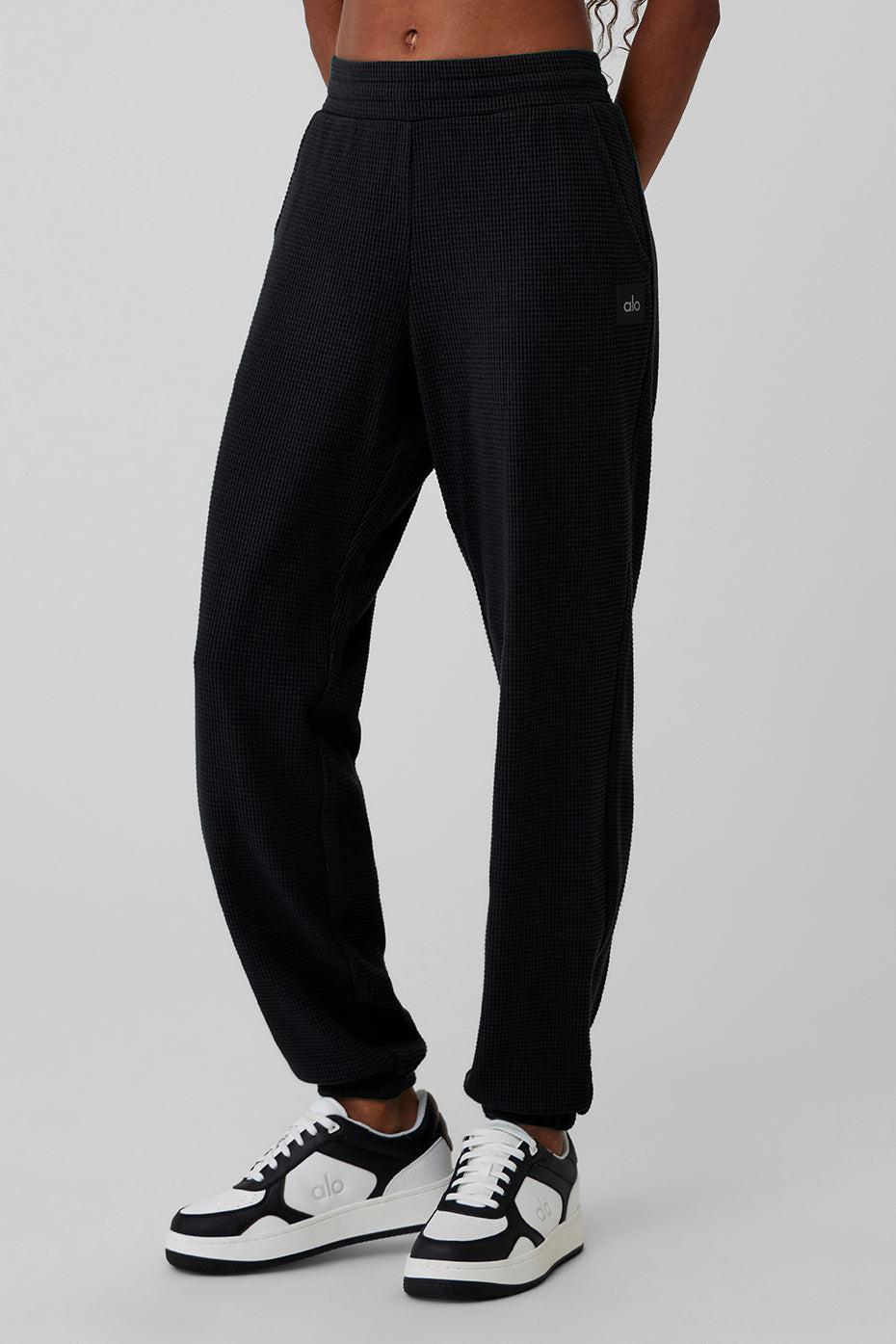 Waffle Weekend Escape Jogger - Black Female Product Image