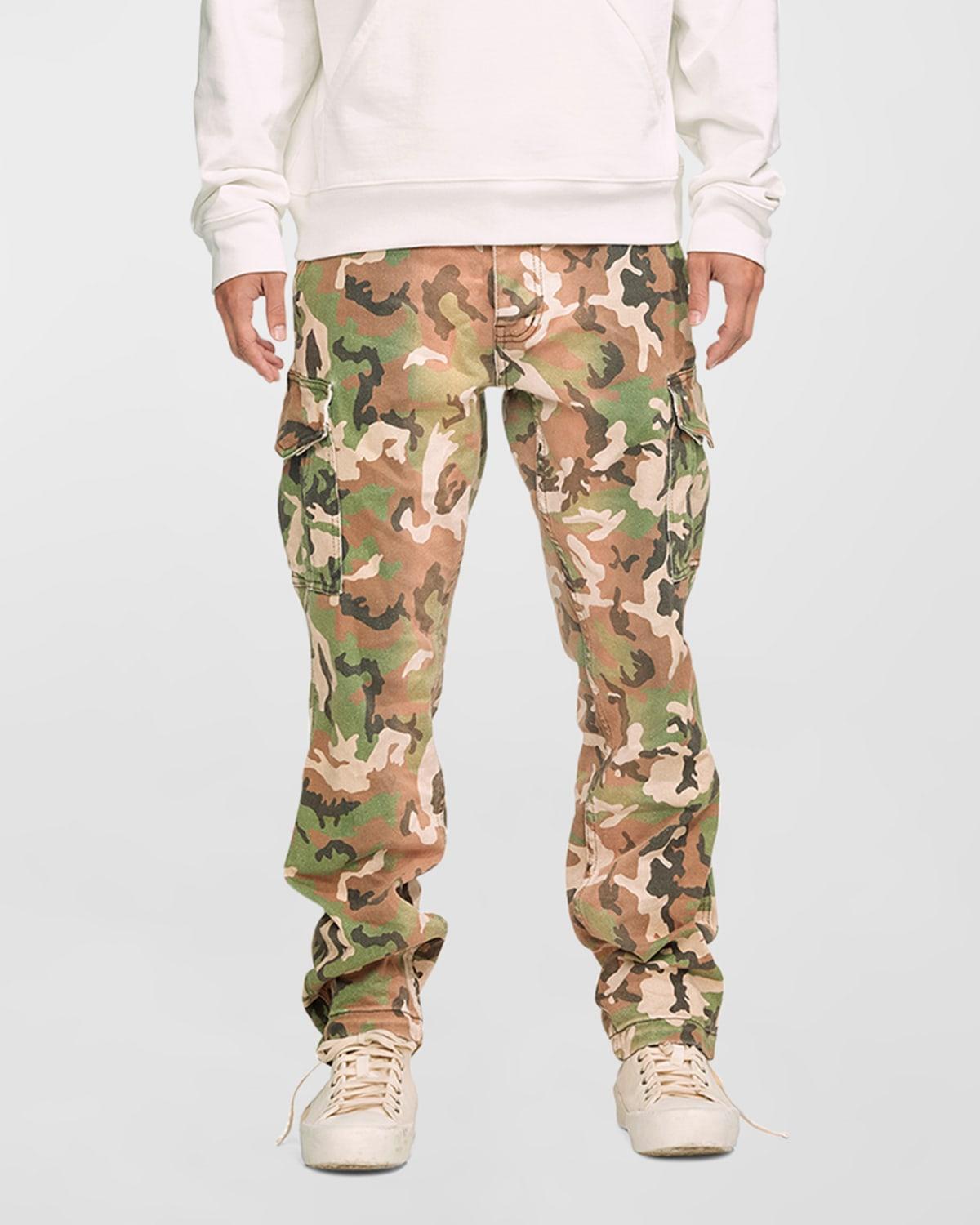 Mens Camo Twill Cargo Pants Product Image