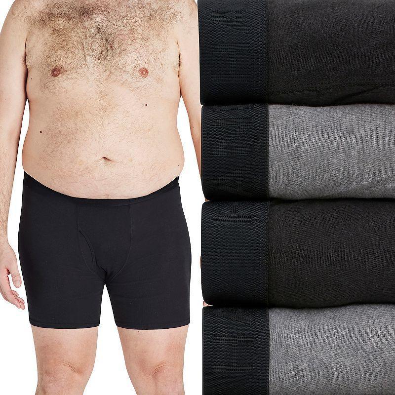 Big & Tall Hanes Ultimate Cool Comfort 4-Pack Boxer Brief, Mens Product Image