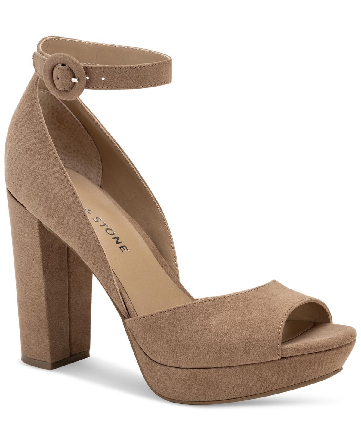 Sun + Stone Womens Reeta Peep Toe Block Heel Platform Sandals, Created for Macys Product Image