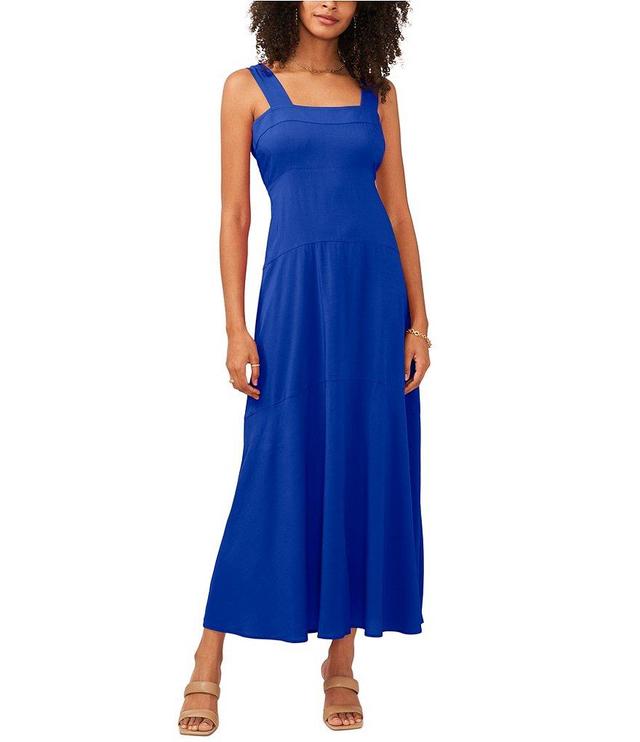 Vince Camuto Square Neck Sleeveless Shift Maxi Dress Product Image