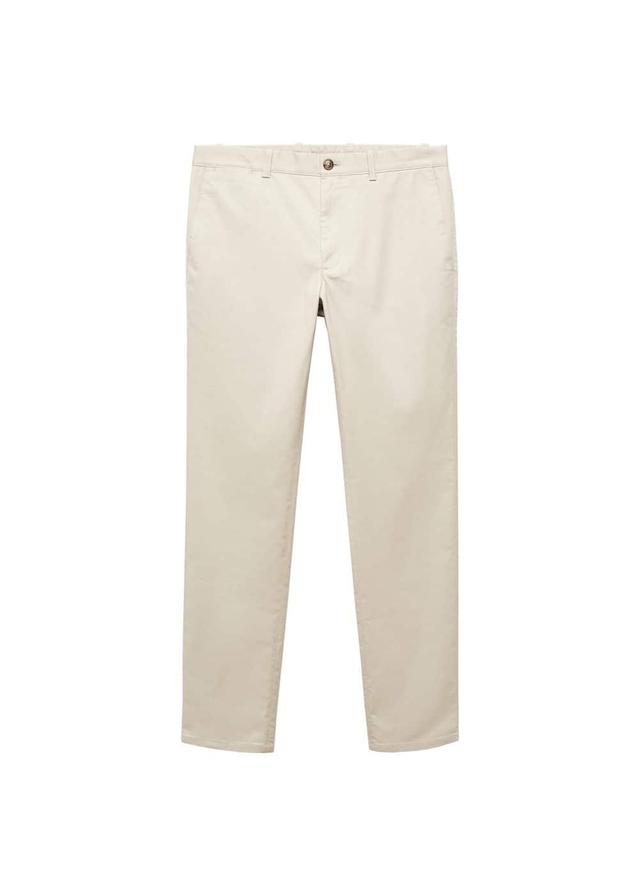 MANGO MAN - Slim fit serge chino trousers beigeMen Product Image