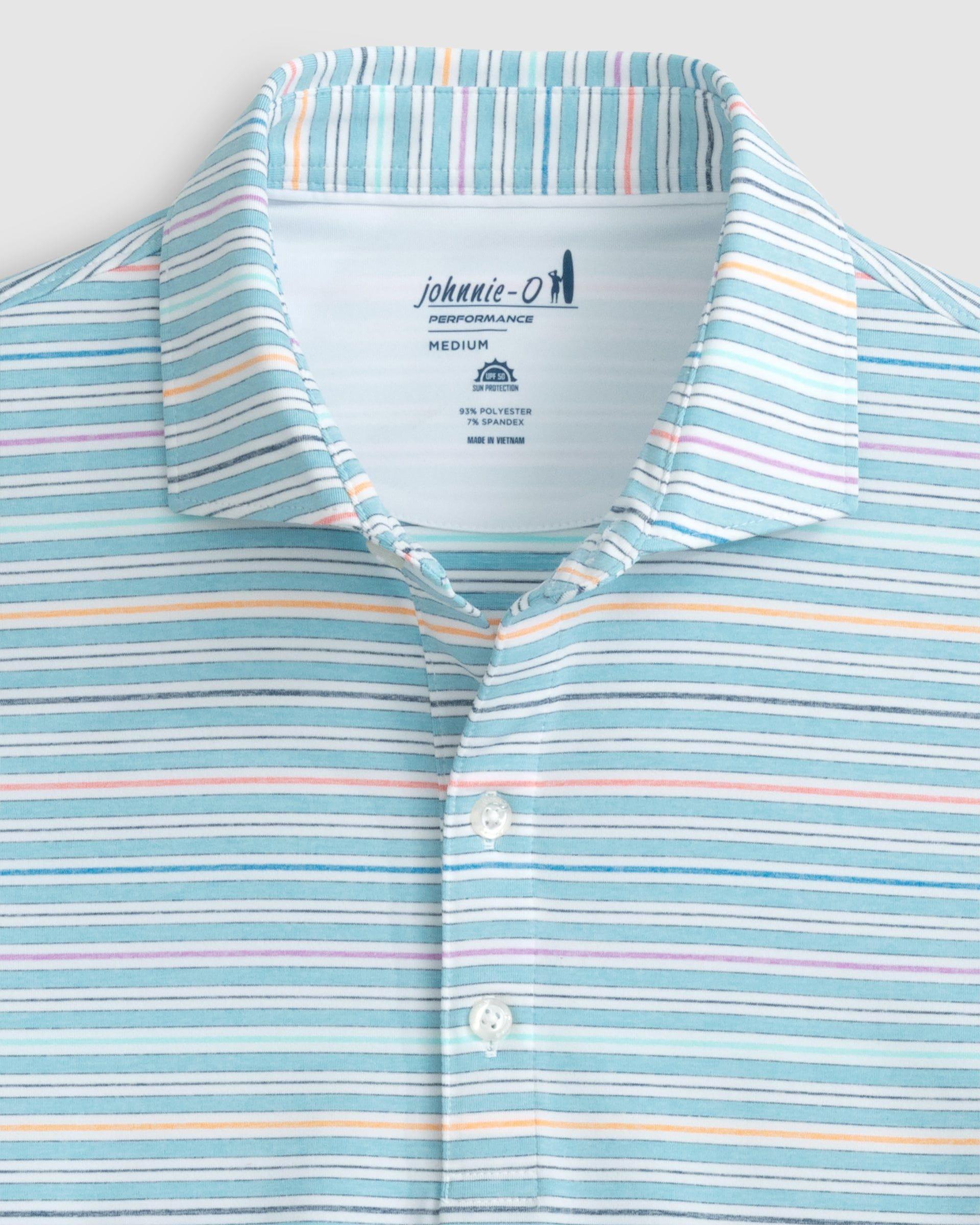 Fallon Striped Jersey Performance Polo Male Product Image