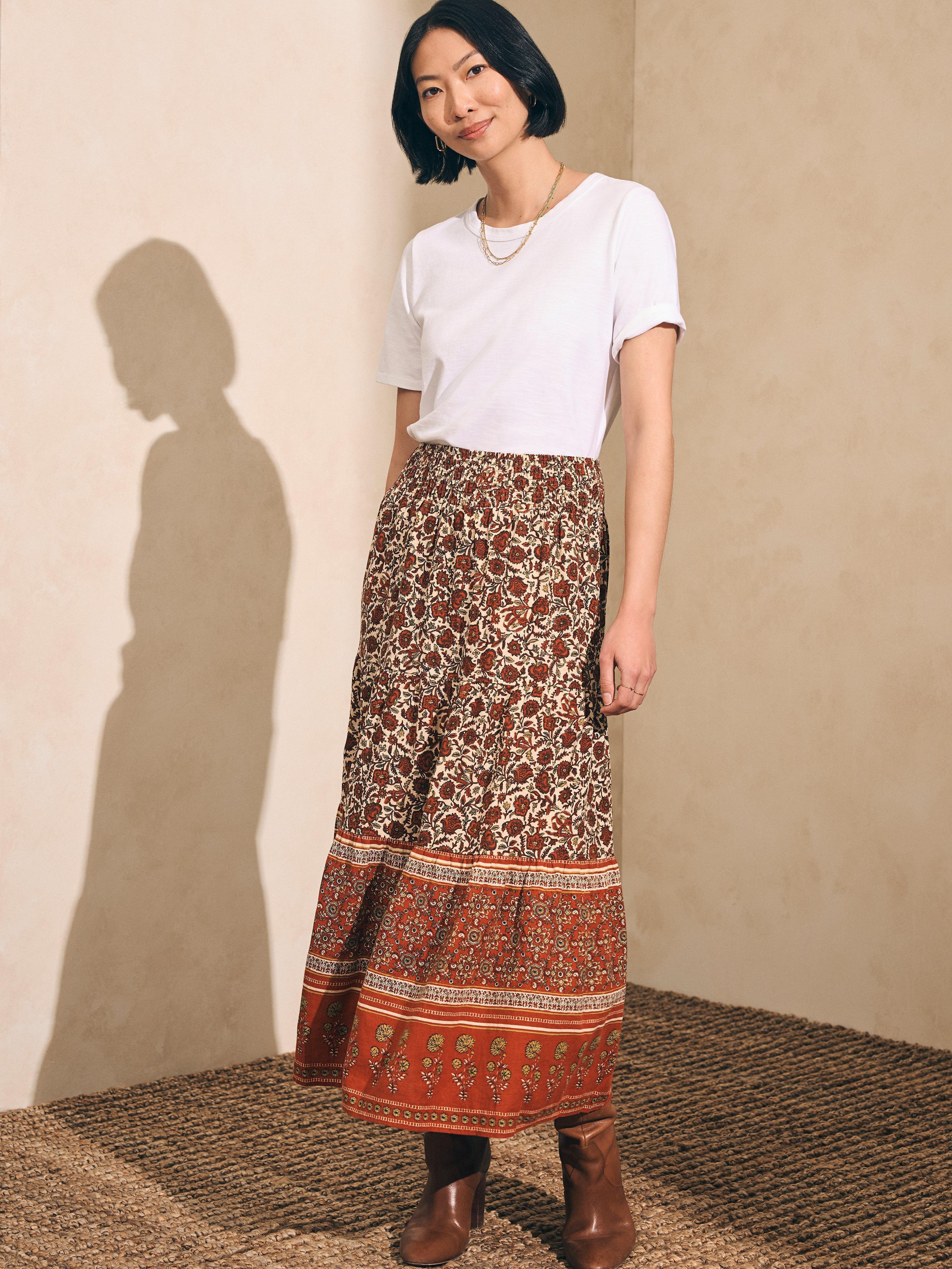 Harlow Skirt - Umber Folly Floral Female Product Image