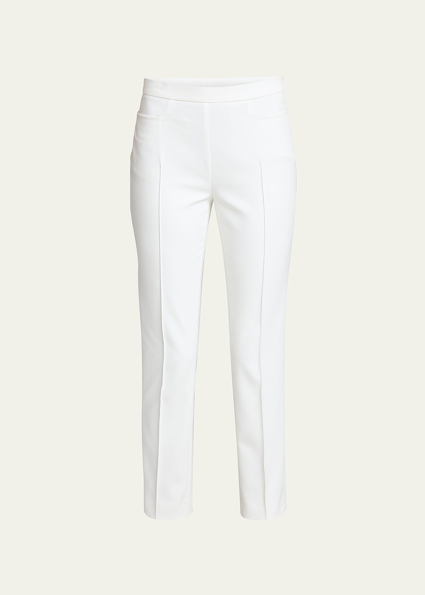 Akris punto Franca Techno Cotton Blend Ankle Pants Product Image