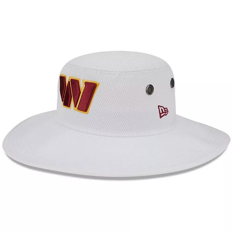 Mens New Era White Washington Commanders 2023 NFL Training Camp Panama Bucket Hat Product Image