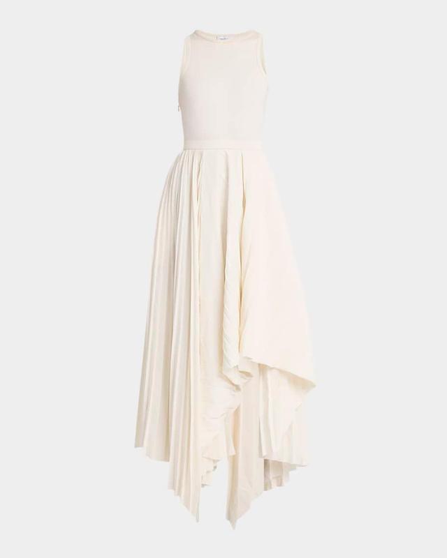 Sleeveless Pleated Skirt Maxi Dress Product Image