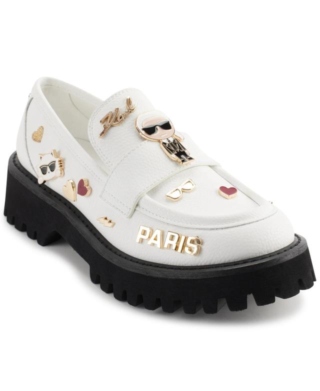 Karl Lagerfeld Paris Womens Gaston Almond Toe Loafers Product Image