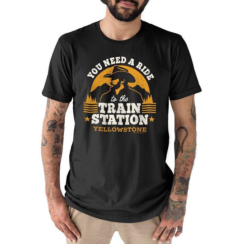 Big & Tall Yellowstone Need A Ride Tee, Mens Black Product Image