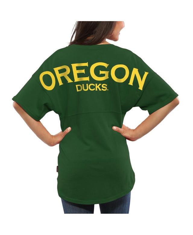 Womens Green Oregon Ducks Spirit Jersey Oversized T-shirt Product Image