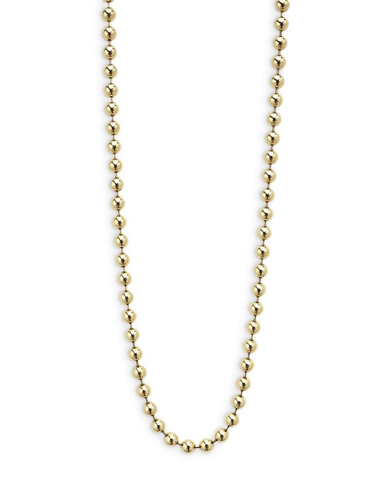 Lagos Mens 18K Yellow Gold Anthem Ball Chain Necklace, 22 - 100% Exclusive Product Image