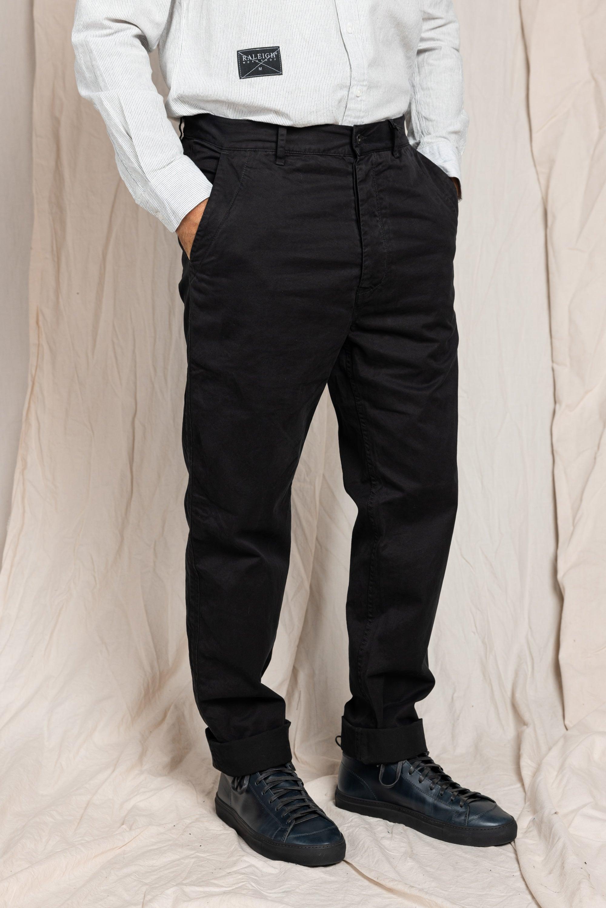 Rowan Trouser | Black Twill Male Product Image