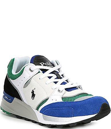 Polo Ralph Lauren Mens Trackster 200 Sneaker - White/royal Product Image