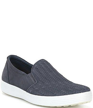 ECCO Mens Soft 7 Woven Slip Ons Product Image