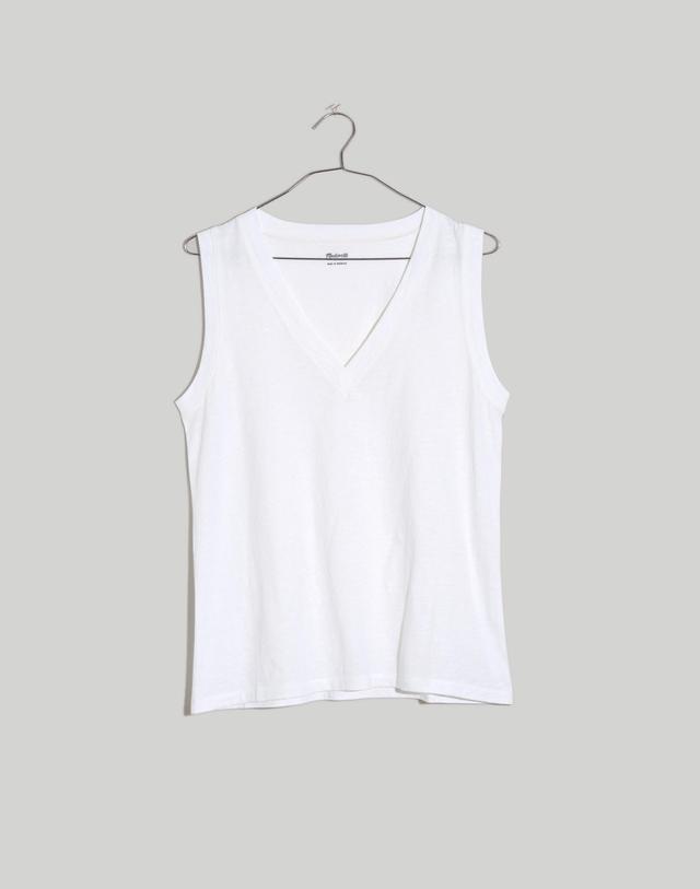 Plus Whisper Cotton V-Neck Tank Product Image