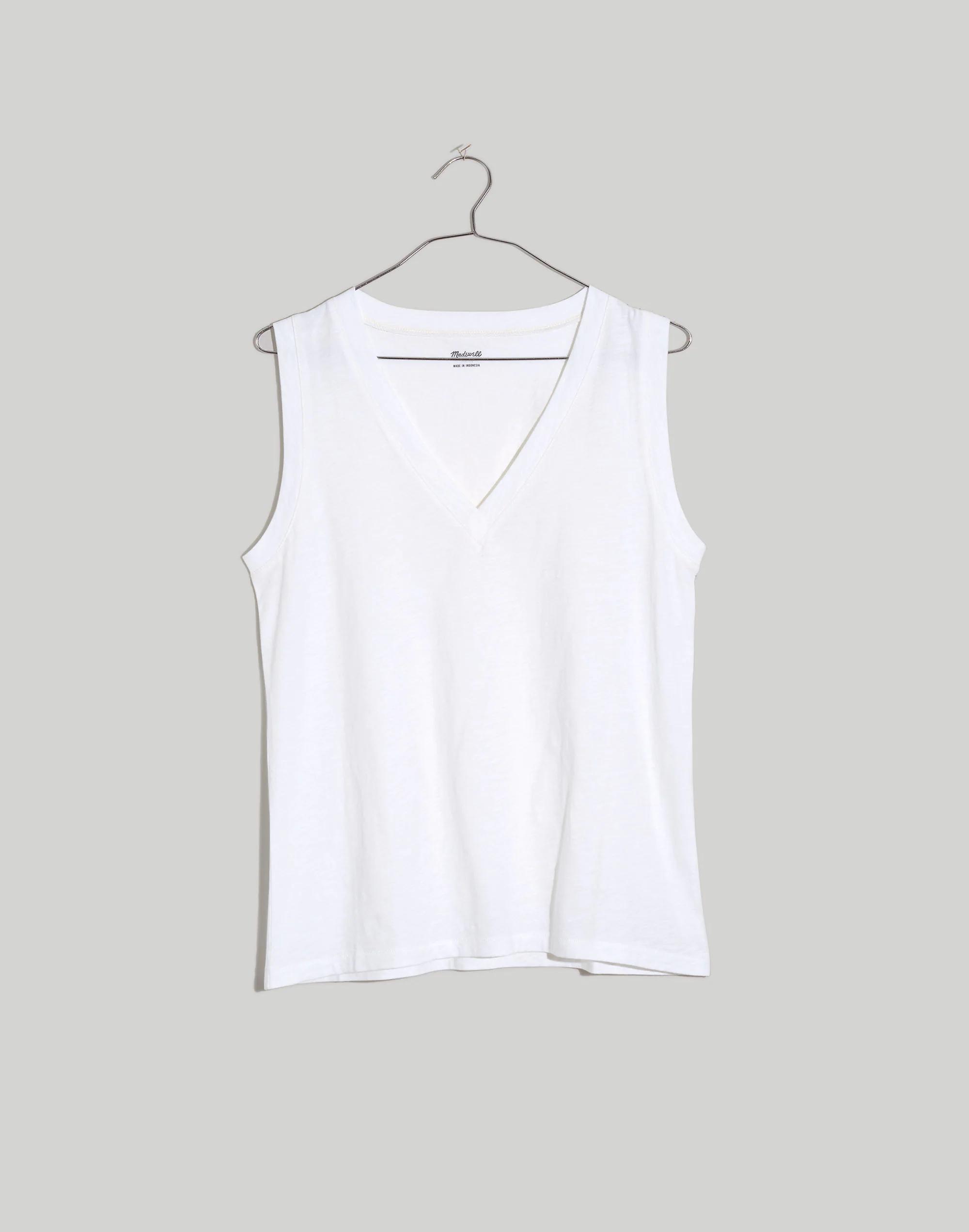 Plus Whisper Cotton V-Neck Tank Product Image