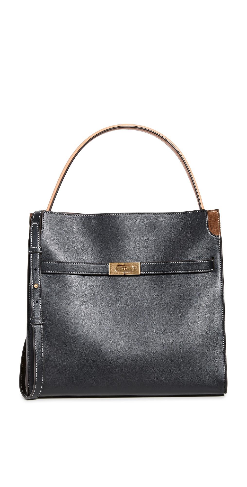 Tory Burch Lee Radziwill Double Bag Black One Size Product Image