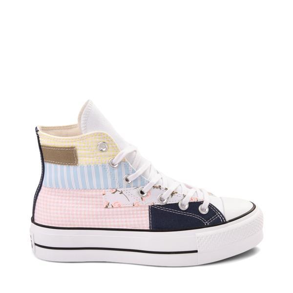 Womens Converse Chuck Taylor All Star Lift Hi Sneaker - Picnic Patchwork Product Image