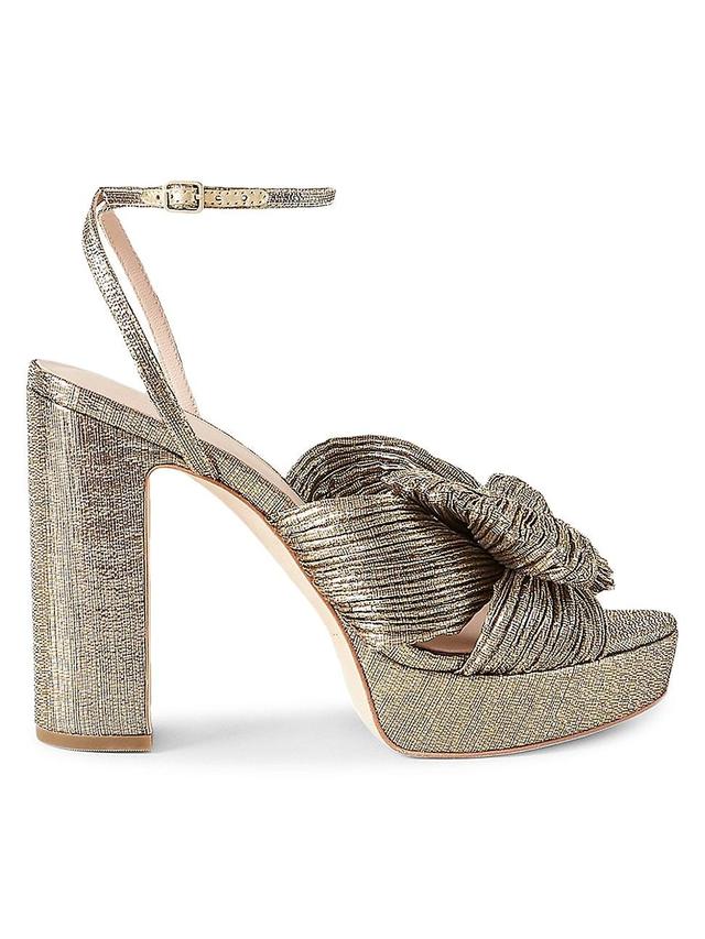 Womens Natalia Pleated Platform Sandals Product Image