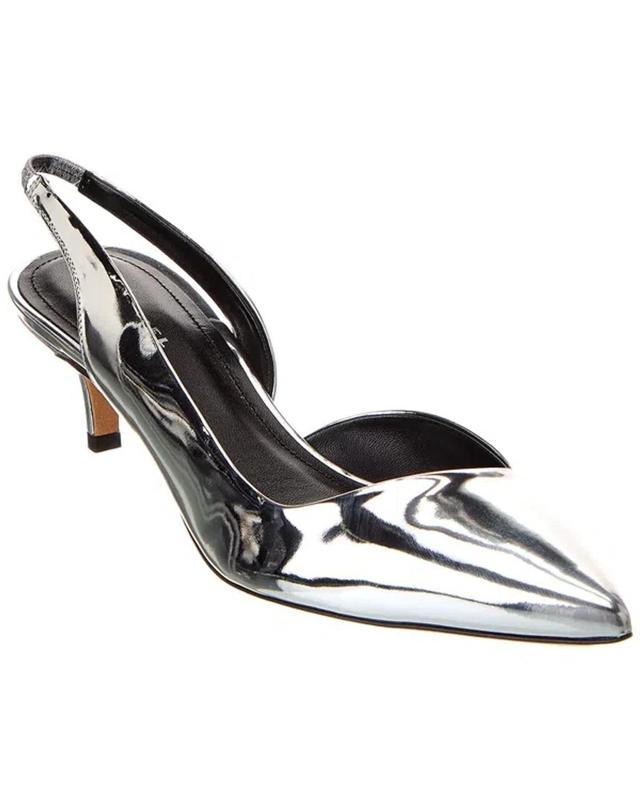 ISABEL MARANT Piery Slingback Pumps In Silver Product Image