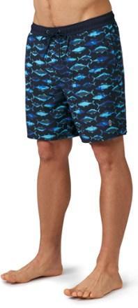 Contrast Elastic Swim Shorts - Men's Product Image