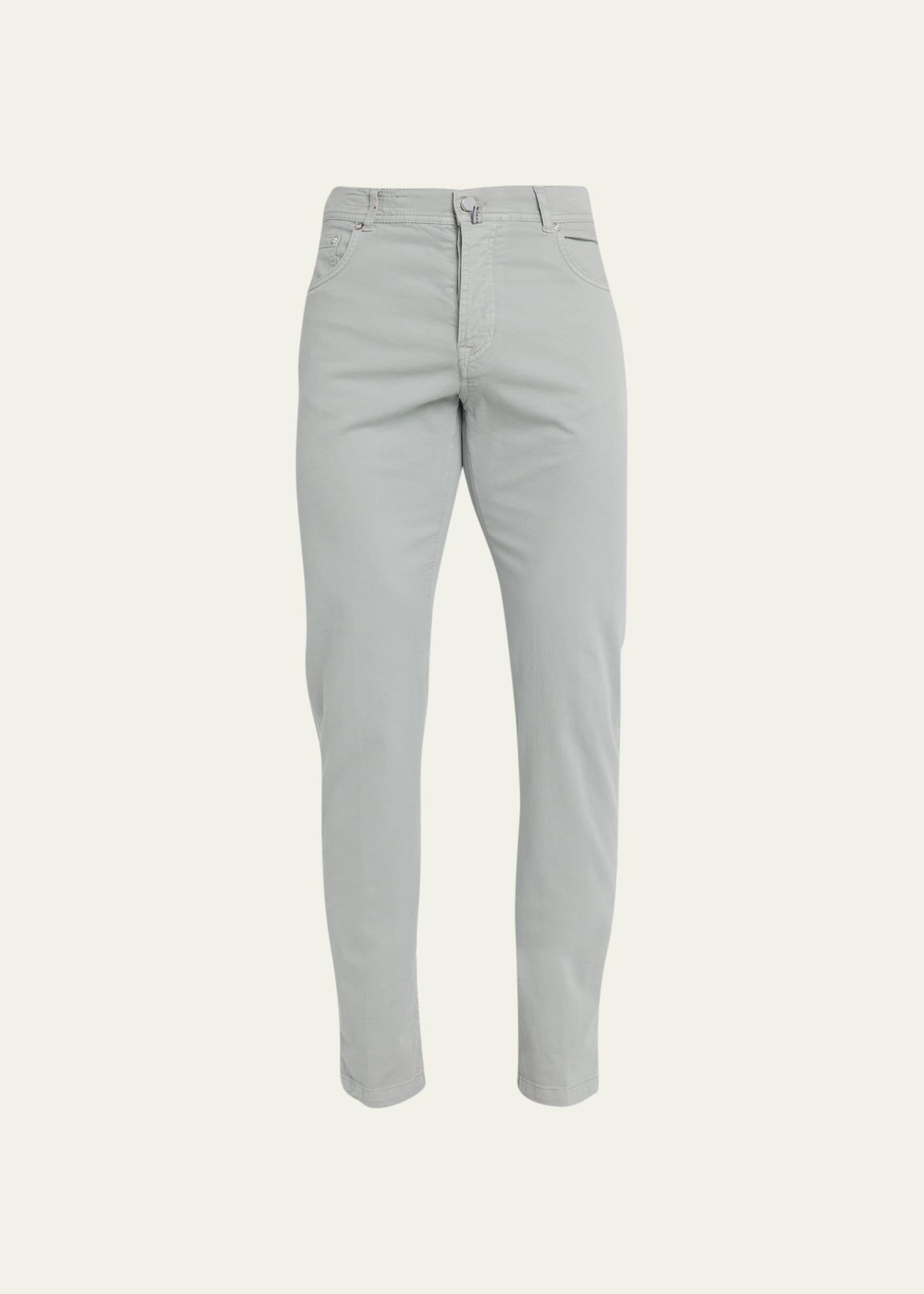 Mens Solid Cotton-Cashmere Jeans Product Image