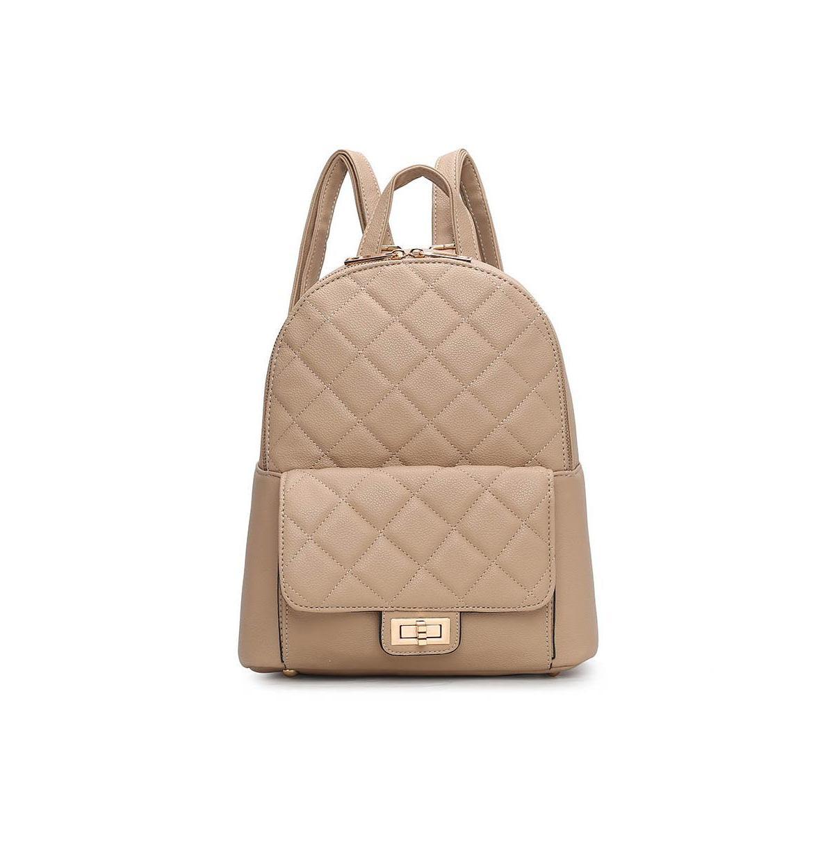 Mkf Collection Dimitria Quilted and Smooth Women s Backpack by Mia K Product Image