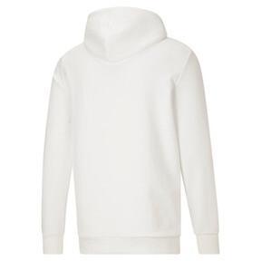 PUMA Classics Men's Logo Hoodie FL in White/Bamboo Product Image