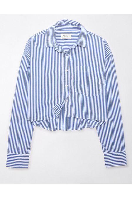 AE Cropped Perfect Button-Up Shirt Womens product image