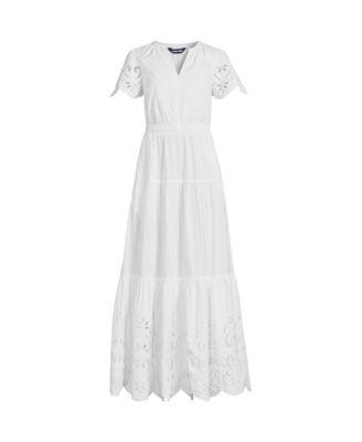 Women's Tiered Eyelet Maxi Dress Product Image