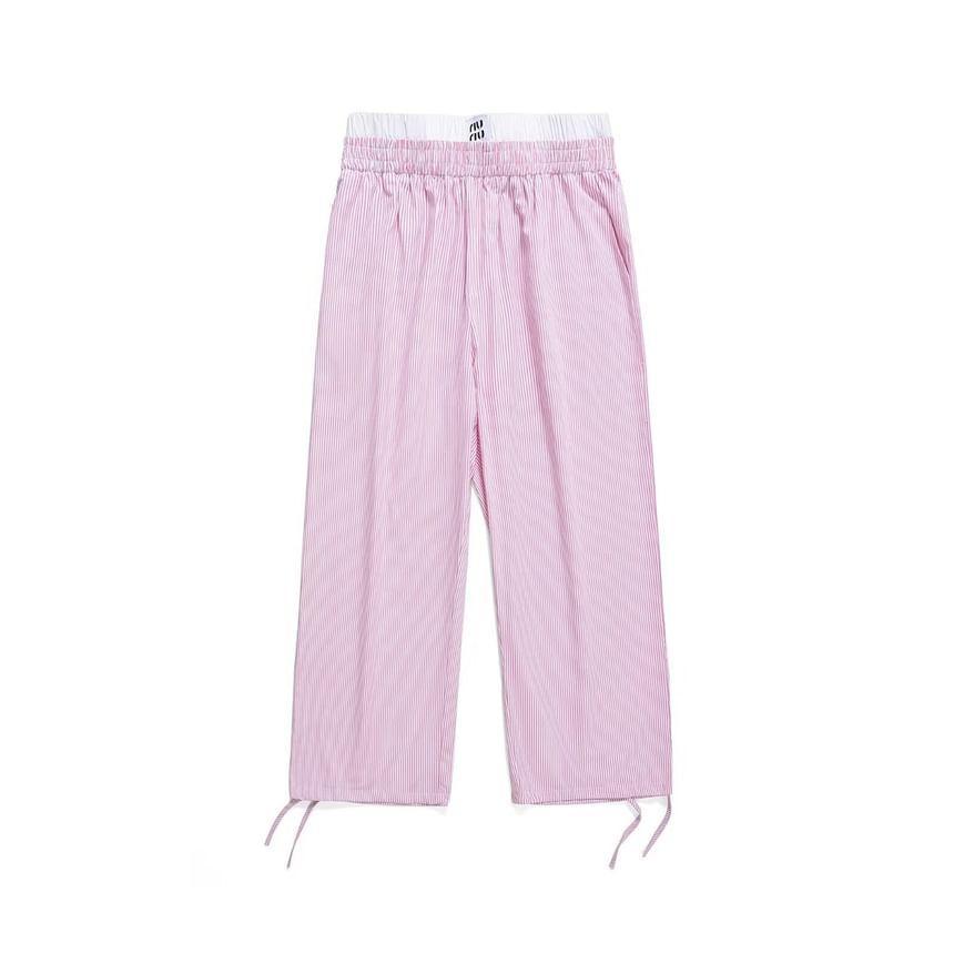 Low Waist Striped Loose Fit Pants product image