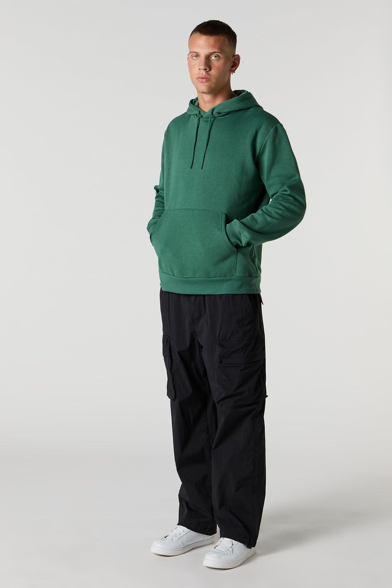 Everyday Solid Fleece Hoodie Male Product Image