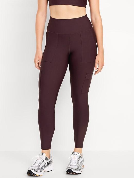 High-Waisted PowerSoft Cargo 7/8 Leggings Product Image