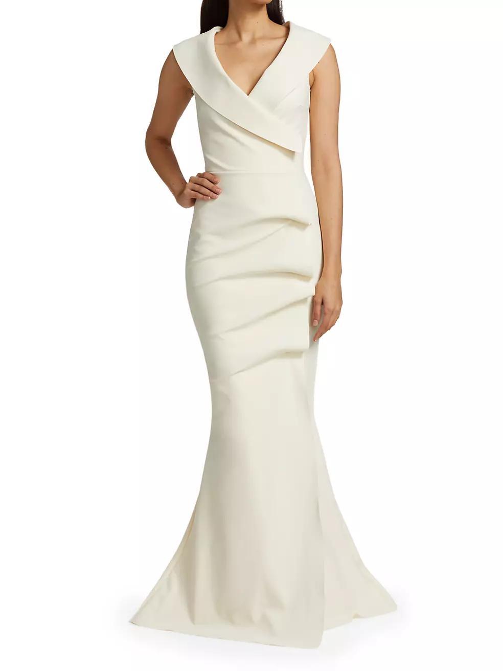 Cocoon Collar Trumpet Gown Product Image