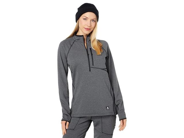 Burton Stockrun Grid 1/2 Zip Fleece (True ) Women's Clothing Product Image