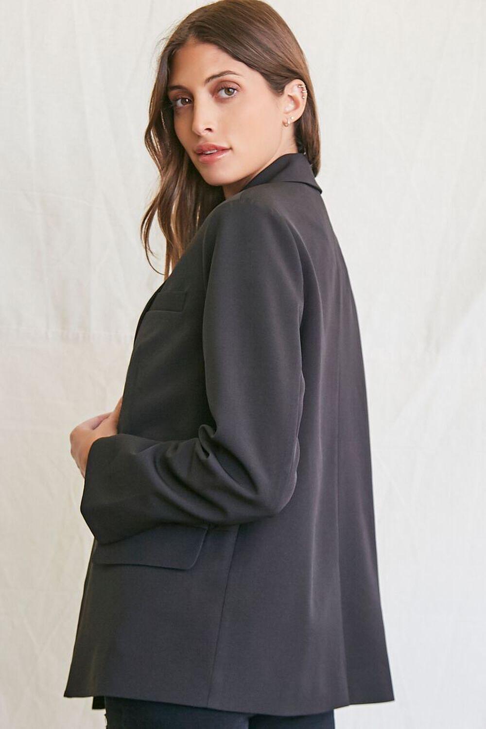 Notched-Lapel Single-Breasted Blazer | Forever 21 Product Image