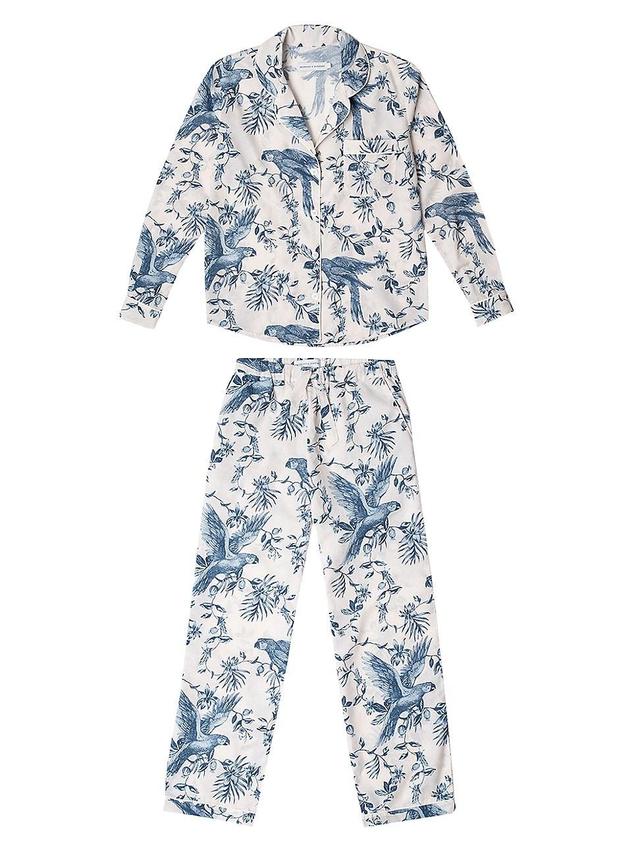 Womens Bromley Parrot Cotton Long Pajama Set Product Image