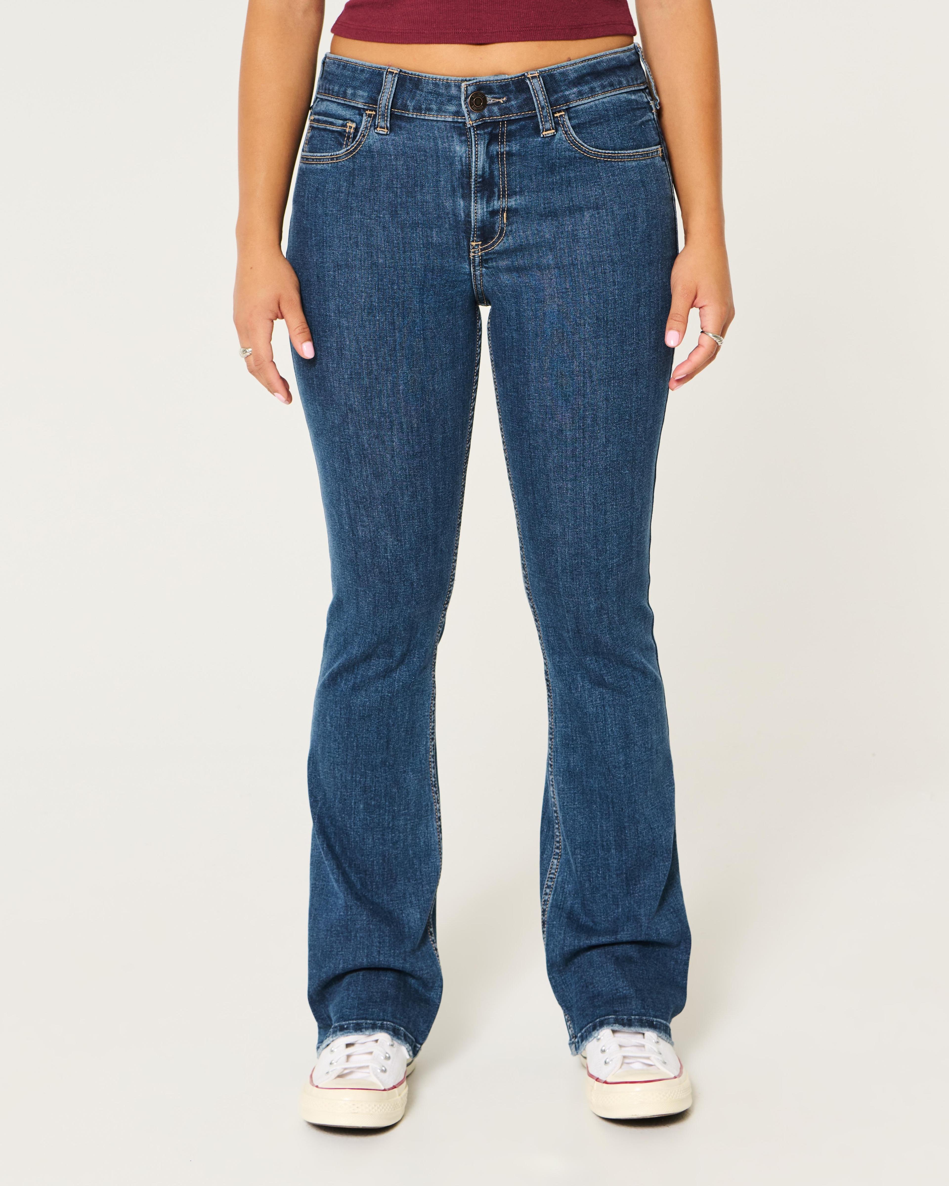 Mid-Rise Medium Wash Boot Jeans Product Image