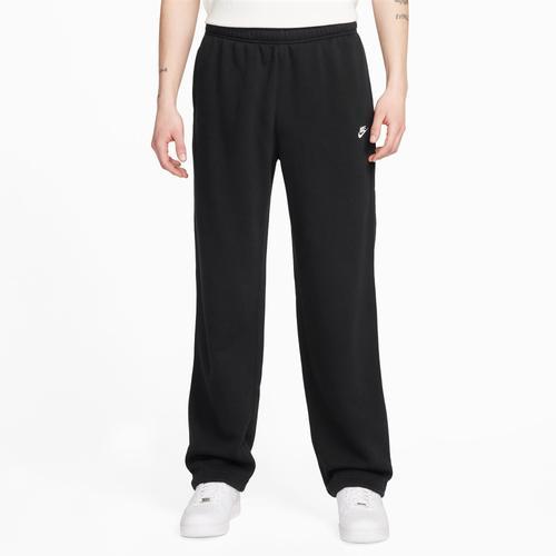 Nike Mens Nike Club BB Fleece Bungee Pants - Mens Black/White Product Image